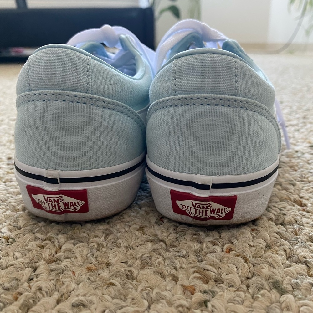 Vans Old Skool Sneakers - Color: Baby Blue/True White - Like New - Picture 5 of 7